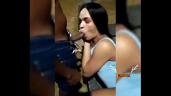 Veľké Sucking strangers' cock on the beach at Jardim de Allah in Salvador nové videá