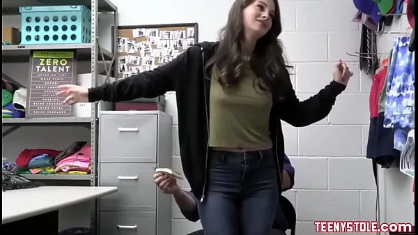 วิดีโอใหม่ยอดนิยม Brunette teen, with big tits caught shoplifting and banged hard by guard รายการ