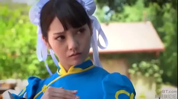 Chun li cosplay interracial Video baru yang besar