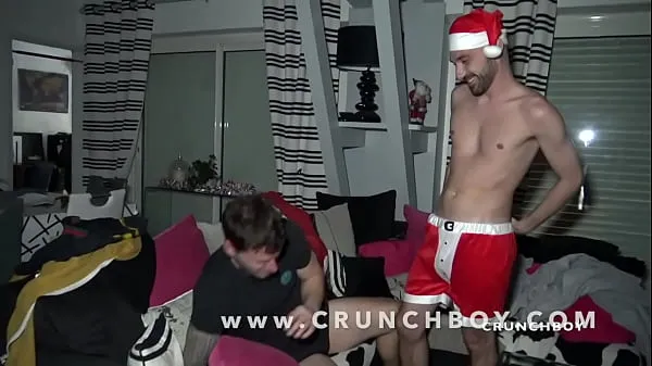 大real french straight boy fucked by his friend dresses in santa claus for surprise for christmas新视频