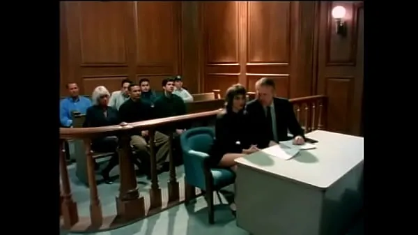 Μεγάλα Blonde public prosecutor and young brunette accused are doing each other in full view of judge in his room νέα βίντεο