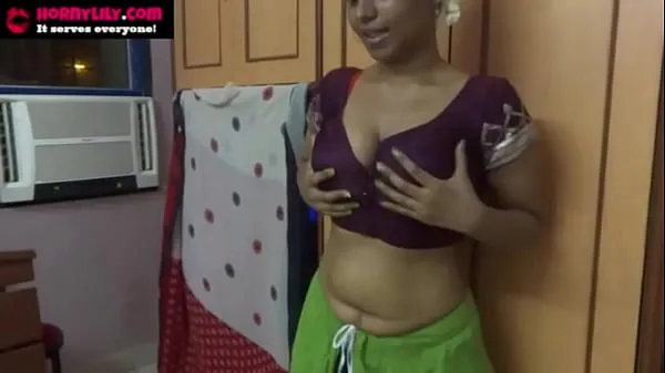 Mumbai Maid Horny Lily Jerk Off Instruction In Sari In Clear Hindi Tamil and In Indian Video baru yang besar