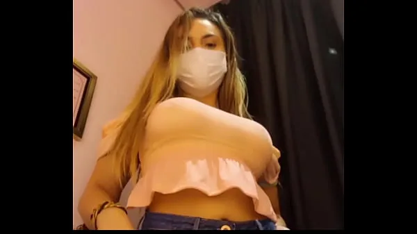 I was catched on the fitting room of a store squirting my ted... twitter: bolivianamimi Video baru yang besar