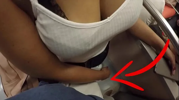 Unknown Blonde Milf with Big Tits Started Touching My Dick in Subway ! That's called Clothed Sex Video baru yang besar