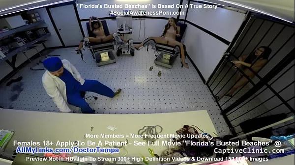 Veliki Floridas Busted Beaches" Asia Perez Little Mina & Ami Rogue Arrested & Get Strip Search & Gyno Exam By Doctor Tampa On Way To Florida Beach novi videoposnetki