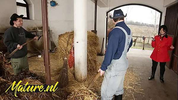 Hairy Horse Tamer Double Penetrated In Horse Stable For Her First Time Video baru yang besar