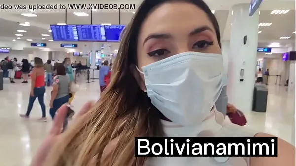 Grandes No pantys at the airport .... watch it on bolivianamimi.tv novos vídeos