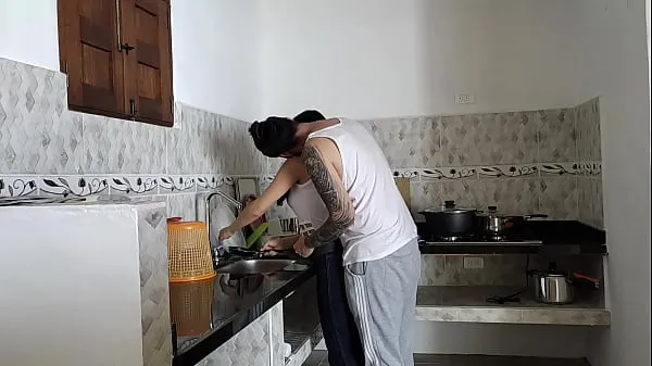 Big I FUCKED MY WIFE WHILE FIXING THE KITCHEN new Videos