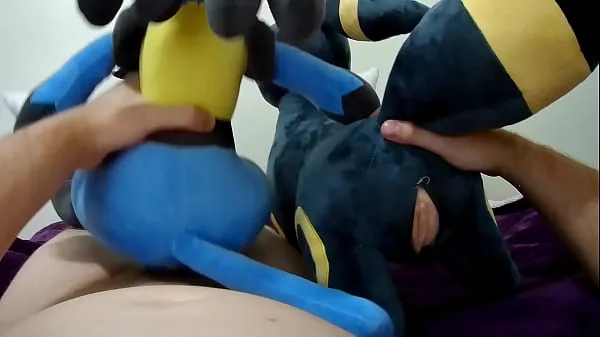 Big Lucario and Umbreon Plush Pussy Swapping and Creampie new Videos