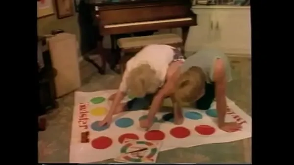 Blonde babe loves spoon position after playing naughty game Twister Video baharu besar