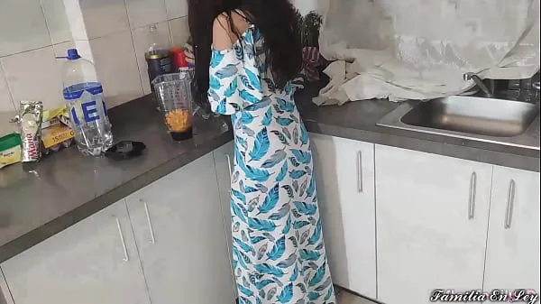 My Beautiful Stepdaughter in Blue Dress Cooking Is My Sex Slave When Her Is Not At Home Video baru yang besar