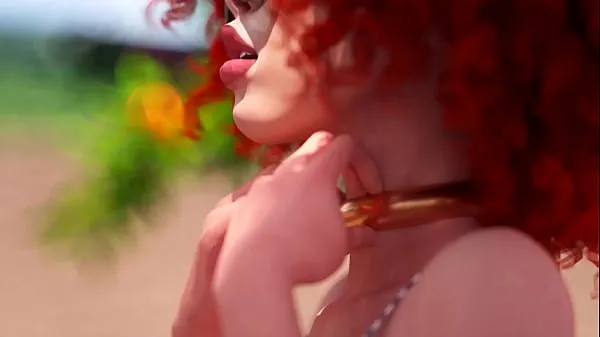 Nagy Futanari - Beautiful Shemale fucks horny girl, 3D Animated új videók