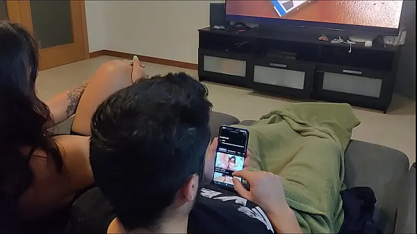 my step sister caught me masturbating and watching porn so she made me a blowjob Video baharu besar