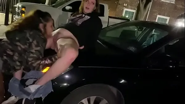 Whore eating friend pussy in streets Video baharu besar