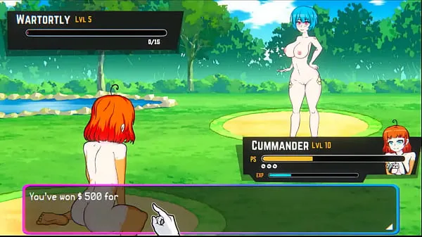 Big Oppaimon [Pokemon parody game] Ep.5 small tits naked girl sex fight for training new Videos