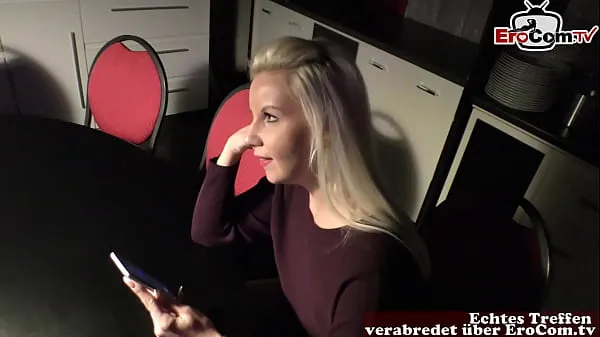 Real sex date similar to tinder with a German blonde Video baharu besar
