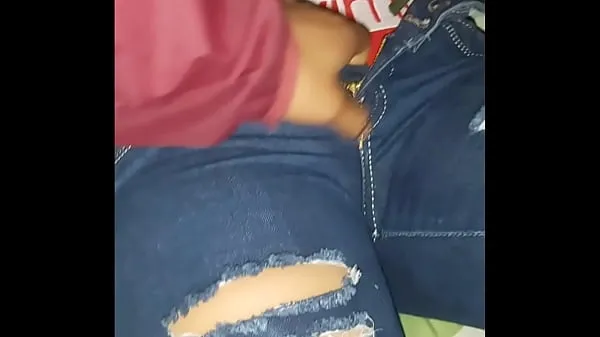 She puts it from behind herself / likes anal sex Video baharu besar