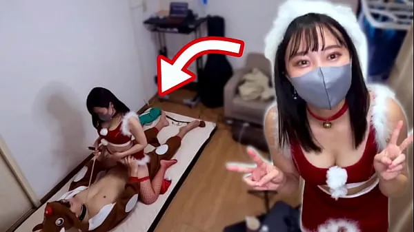 Big She had sex while Santa cosplay for Christmas! Reindeer man gets cowgirl like a sledge and creampie new Videos