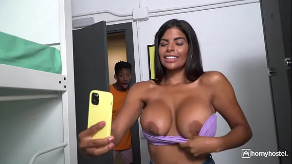 HORNYHOSTEL - (Sheila Ortega, Jesus Reyes) - Huge Tits Venezuela Babe Caught Naked By A Big Black Cock Preview Video Video mới lớn