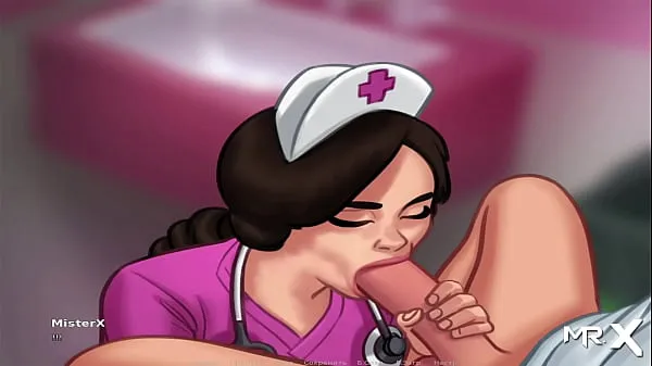 Big SummertimeSaga - Nurse plays with cock then takes it in her mouth E3 new Videos