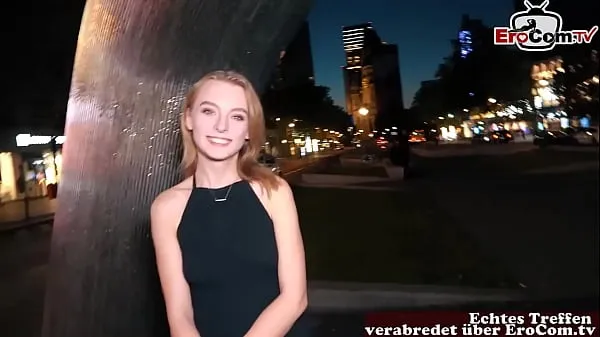 Cute german blonde Teen with small tits at a real Fuckdate مقاطع فيديو جديدة كبيرة