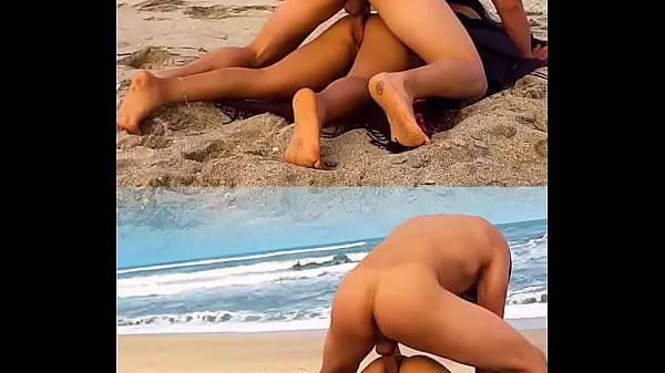 UNKNOWN male fucks me after showing him my ass on public beach Video mới lớn
