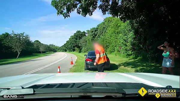 Big Roadside - Busty Ashlyn Peaks Fucked By A Mechanic In The Woods new Videos