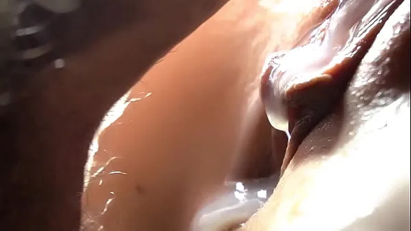 Big SLOW MOTION Smeared her tender pussy with sperm. Extremely detailed penetrations new Videos