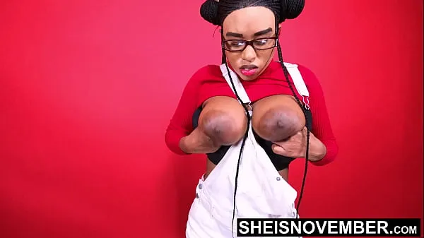 Duże I'm Erotically Posing My Large Natural Tits And Huge Brown Areolas Closeup Fetish, Bending Over With My Big Boobs Bouncing, Petite Busty Black Babe Sheisnovember Jiggling Her Saggy Bomb Shells While Bending Over After Sitting on Msnovember nowe filmy