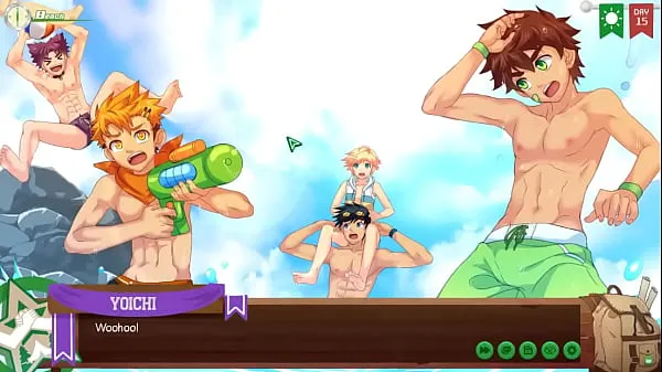 Grote Twinks flirting and fighting on the beach | Camp Buddy - Yoichi Route - Part 10 nieuwe video's
