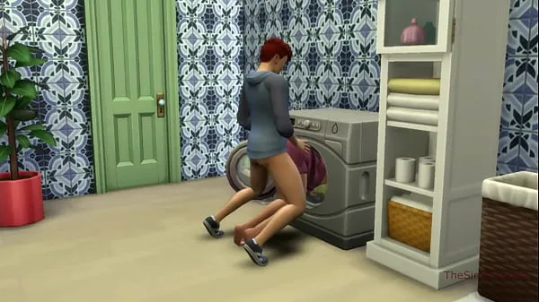 Sims 4, my voice, Seducing milf step mom was fucked on washing machine by her step son Video baru yang besar
