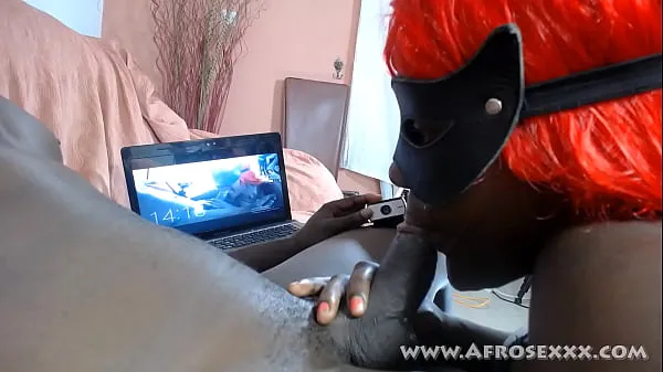 Store Ebony blowjob addict Ms Fufu playfully sucking dick for 1h 20 min long - Part 3 nye videoer