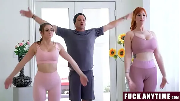 Veľké FuckAnytime - Yoga Trainer Fucks Redhead Milf and Her as Freeuse - Penelope Kay, Lauren Phillips nové videá