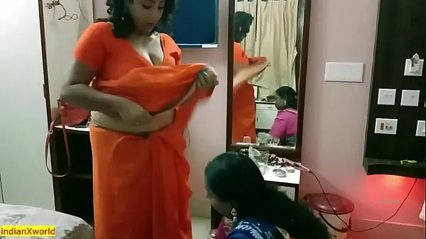 Grote Desi Cheating husband caught by wife!! family sex with bangla audio nieuwe video's