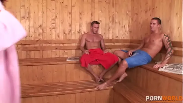 Grote Hot and Sticky in the Sauna GP1620 nieuwe video's