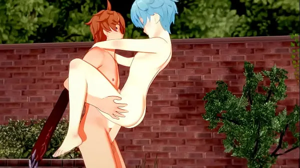 Grote Genshin Impact Yaoi - Tartaglia x Chongyun HardSex - Sissy crossdress Japanese Asian Manga Anime Game Porn Gay nieuwe video's