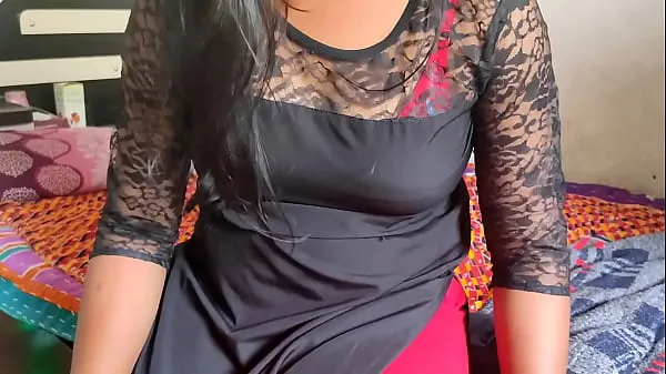 Stepsister seduces stepbrother and gives first sexual experience, clear Hindi audio with Hindi dirty talk - Roleplay Video baharu besar