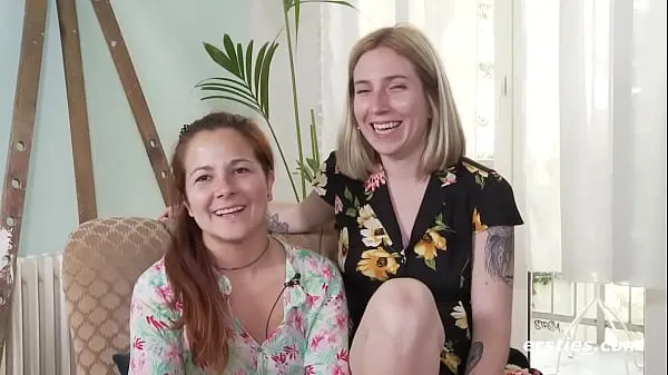Big Ersties: Sexy Amateur Lesbians Share A Double Dildo new Videos