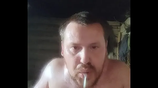 Veliki Cum in mouth. cum on face. Russian guy from the village tastes fresh cum. a full mouth of sperm from a Russian gay novi videoposnetki