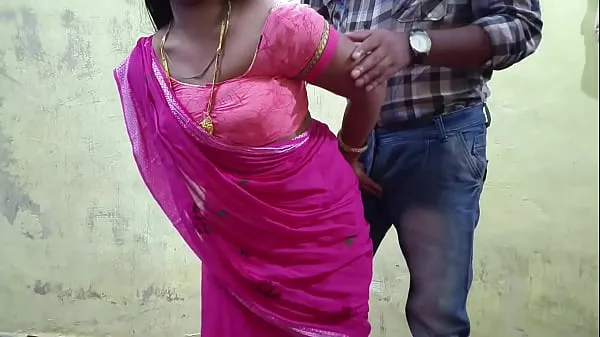 Big Sister-in-law looks amazing wearing pink saree, today I will not leave sister-in-law, I will keep her pussy torn new Videos
