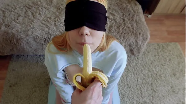 Grote Cheated Silly Step Sister in blindfolded game, but I think she liked it nieuwe video's