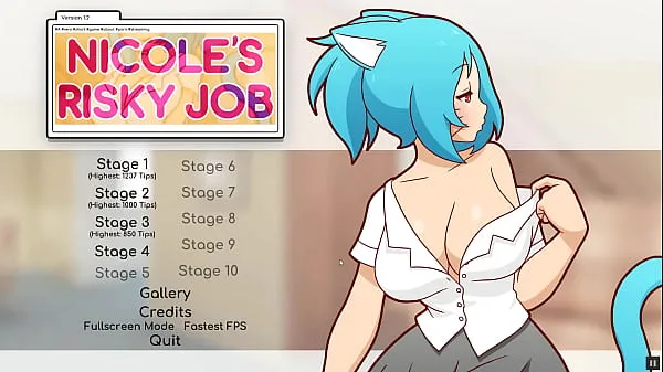 Veľké Nicole Risky Job [Hentai game PornPlay ] Ep.3 playing with a huge dildo on cam nové videá