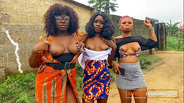Grosses Des filles africaines en chaleur montrent des seins pour un vrai trio lesbien après Jungle Rave nouvelles vidéos