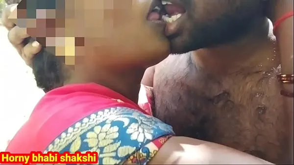 Big Desi horny girl was going to the forest and then calling her friend kissing and fucking new Videos