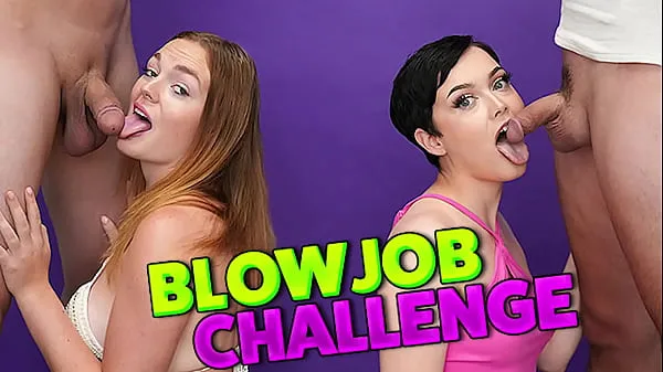 Blow Job Challenge - Who can cum first مقاطع فيديو جديدة كبيرة