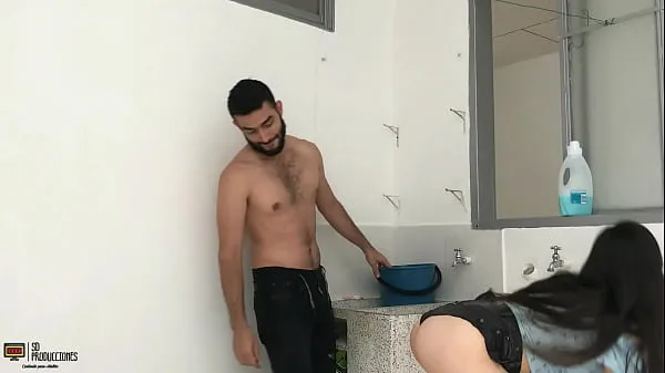 Fucking my stepsister in the patio of the house on a sunny morning CUM-BUTTOCKS HL Video baharu besar