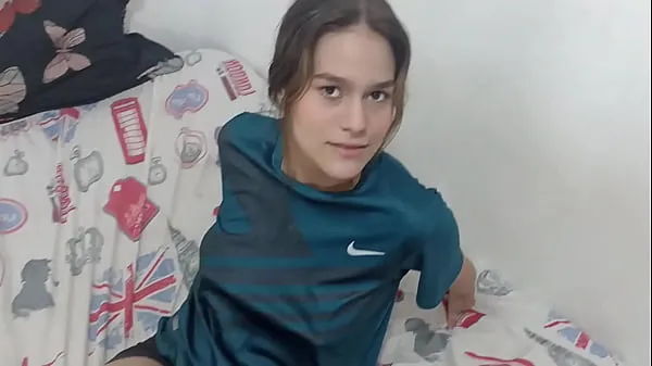 Big I find my stepsister with my clothes on and I take them off until I end up fucking her new Videos