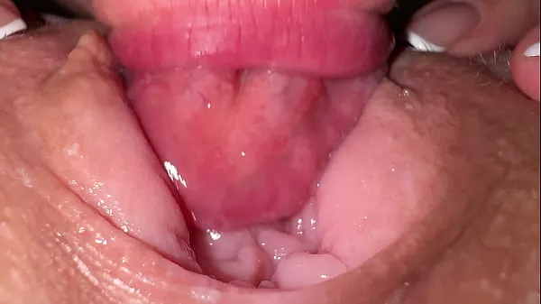 Hot pussy licking and close up creamy fuck with roommate in pajamas Video baru yang besar
