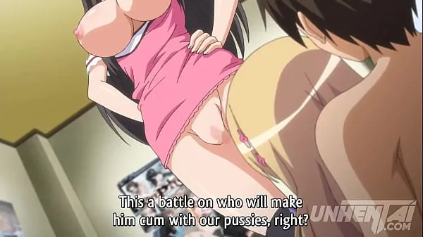 Hot Teens Fighting for One Lucky Guy - Hentai with Subtitles Video baru yang besar