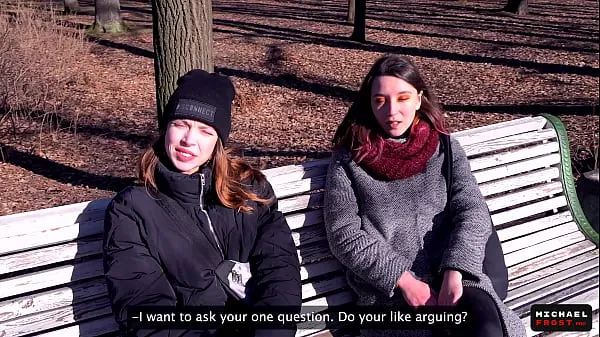 Veliki Try it! Street Bet With Stranger Girls - Public Agent - POV novi videoposnetki